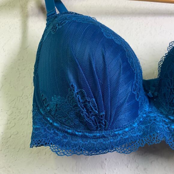 RENE ROFE Bra Lingerie Padded Lace 3 Clasp Closure Adjustable Straps 38D‎ - Picture 5 of 10